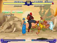 une photo d'Ã©cran de Street Fighter Alpha 2 sur Nintendo Super Nes